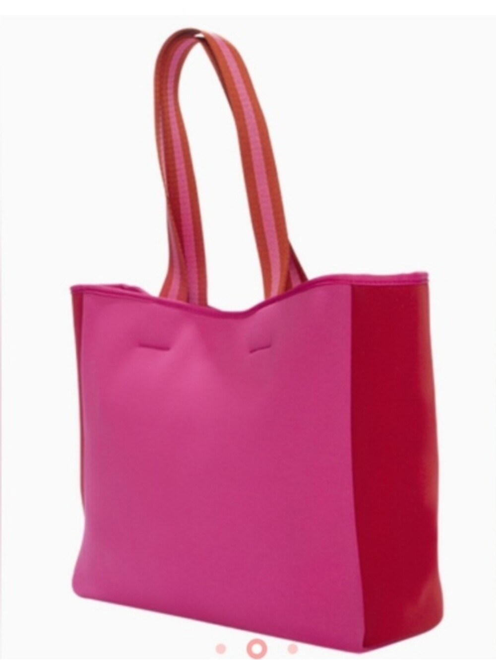 Summersalt X Fab Fit Fun Perfect Beach Tote Pink/Red Neoprene NWT
